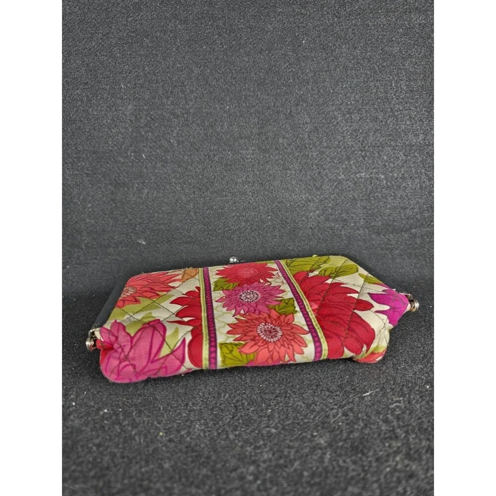 Vera Bradley Kiss Closure Makeup Bag Hello Dahlia Retired Pattern RARE